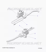 FRENO ANTERIORE BRAKE LEVER AND MASTER CYLINDER