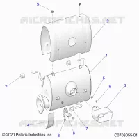 ENGINE, IMPIANTO DI SCARICO, SILENCER