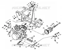 MONTAGGIO DEL MOTORE XPLORER 400L W98CC38C (4945414541A010)