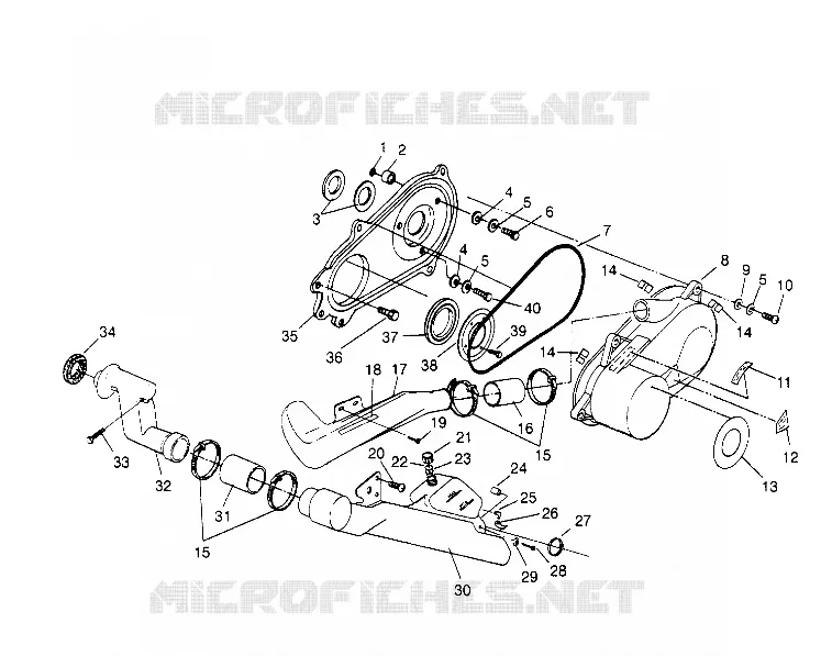 COPERCHIO FRIZIONE ASSEMBLY Sportsman 4x4 W958040 (4930403040C007)