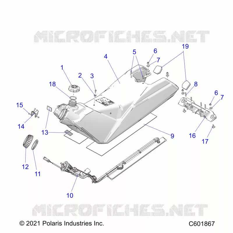 SISTEMA DI ALIMENTAZIONE CARBURANTE, FUEL TANK ASM.