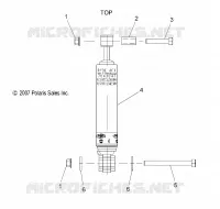 AMMORTIZZATORE POSTERIORE TRACK (7043047)(STANDARD)