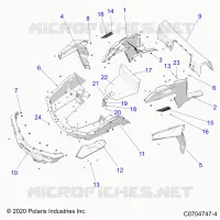 CARROZZERIA POSTERIORE RACK AND FENDERS