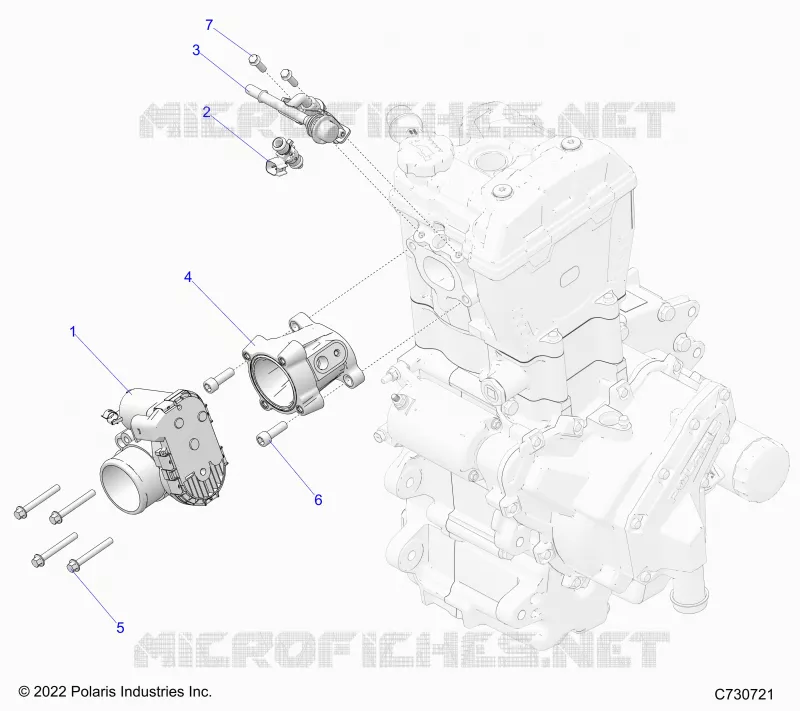 ENGINE, CORPO FARFALLATO AND FUEL RAIL