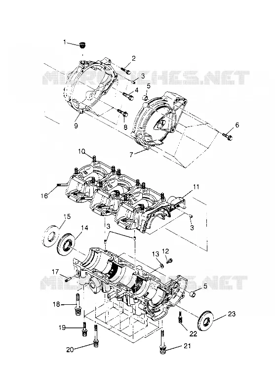 CARTER ASSEMBLY SL 650 B954058 (4930483048B012)