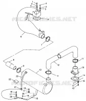 IMPIANTO DI SCARICO SLT 780 B964588 and  Intl. SLT 780 I964588 (4935683568B004)