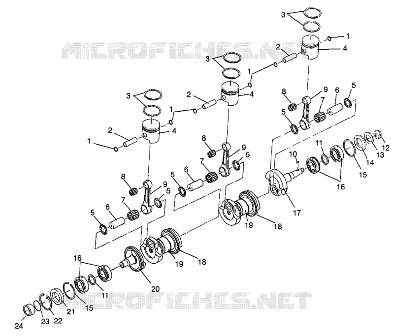 ALBERO MOTORE   PISTONEEE SL 900 B964291 AND INTL. SL 900 I964291 (4935583558C003)