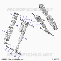 SUSPENSION, AMMORTIZZATORE POSTERIORE