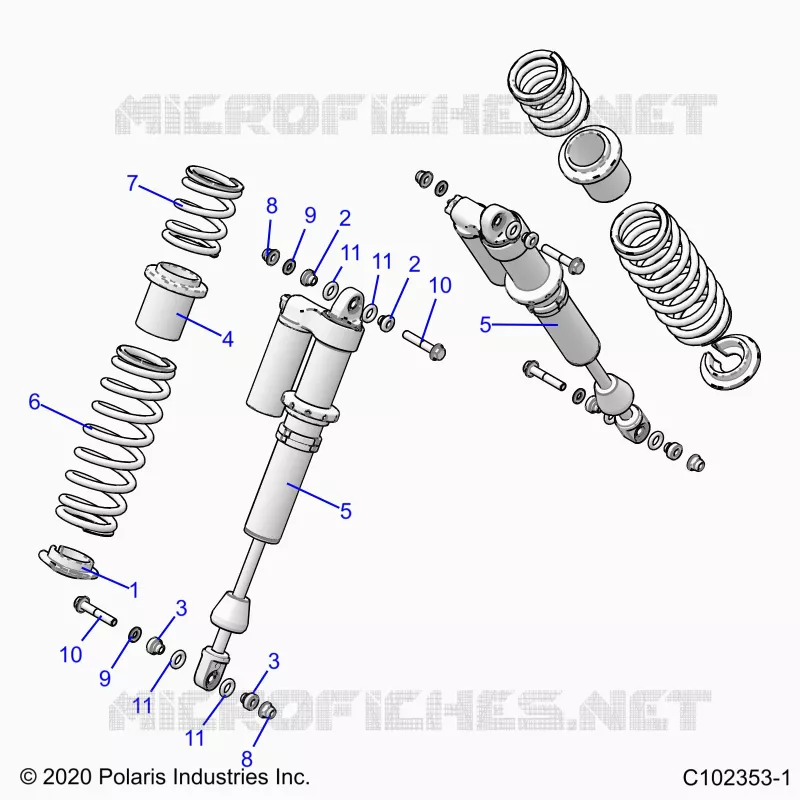 SUSPENSION, AMMORTIZZATORE POSTERIORE