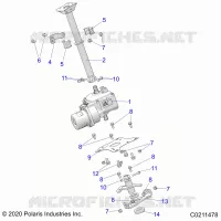 STEERING, STERZO POST ASM.