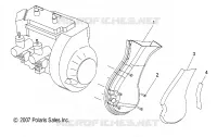 MOTORE, VENTILATORE HOUSING, FAN DUCT