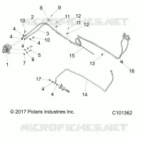 BRAKES, FRENO POSTERIORE LINES