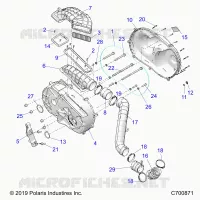 TRASMISSIONE, CLUTCH COVER AND DUCTING