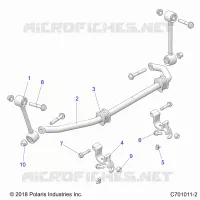 SUSPENSION, REAR, BARRA DI STABILIZZAZIONE