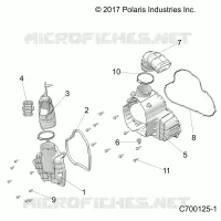 ENGINE, ALTERNATORE COVER HVAC
