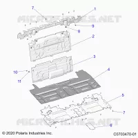 CARROZZERIA POSTERIORE CLOSEOFF, CENTER PANELS