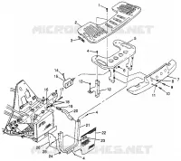 RACK ANTERIORE   PARAURTI MONTAGGIO XPLORER 400L W97CC38C (4939753975A009)