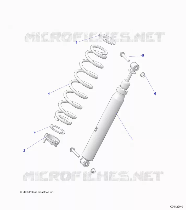 SUSPENSION, REAR SHOCK MONTAGGIO