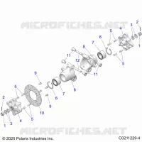 SOSPENSIONE POSTERIORE HUBS, CARRIER AND BRAKE DISC
