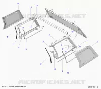 CARROZZERIA POSTERIORE WINDOW AND REAR CAB PANEL MOUNTING