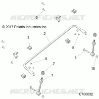 SOSPENSIONI ANTERIORI STABILIZER BAR- R20RSU99AA/AX/A9/AP (C700032)