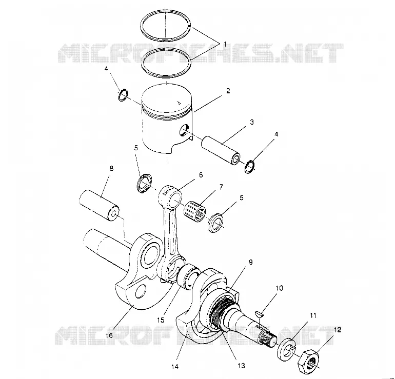 PISTONEEE   ALBERO MOTORE STARLITE 0953427 (4928902890C014)