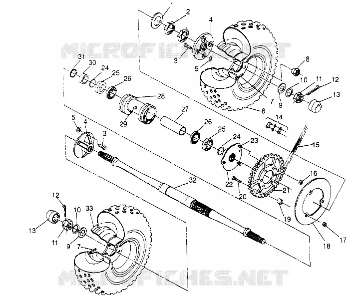TRAZIONE POSTERIORE MONTAGGIO  (After Serial #2295881) Magnum 2x4 W957544 (4926852685C004)