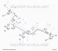 SUSPENSION, REAR, BARRA DI STABILIZZAZIONE