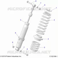 SUSPENSION, AMMORTIZZATORE POSTERIORE