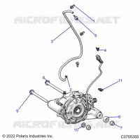 TRASMISSIONE, FRONT GEARCASE MOUNTING
