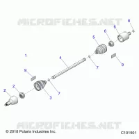 TRASMISSIONE, DRIVE SHAFT, FRONT