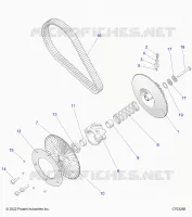 TRASMISSIONE, SECONDARY CLUTCH/BELT