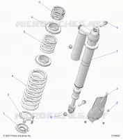 SUSPENSION, REAR SHOCK MONTAGGIO
