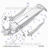 CHASSIS, PROTEZIONE FRIZIONE, FOOTRESTS, AND RUNNINGBOARDS