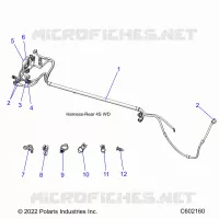 ELETTRICO, WIRE HARNESS, REAR