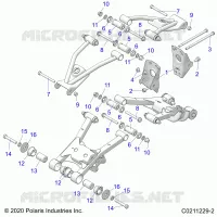 SOSPENSIONE POSTERIORE CONTROL ARM, MOUNTING