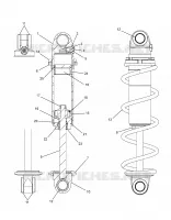 SUSPENSION, SHOCK ANTERIORE TRACK (BLACK COIL OVER)