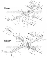 Guida di montaggio (SUSPENSION) 500 0972764,  EUROPEAN 500 E972764, 500 SKS 0972 (4938393839C002)