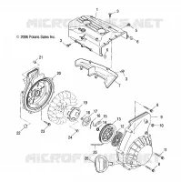 MOTORE, VENTILATORE HOUSING   AUTOAVVOLGENTE
