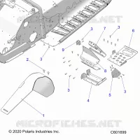 CHASSIS, FOOTREST-LH AND PROTEZIONE FRIZIONE