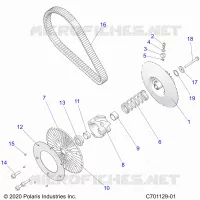 TRASMISSIONE, SECONDARY CLUTCH/BELT