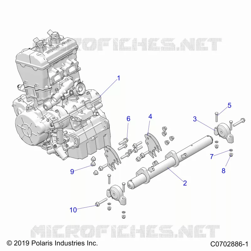 MOTORE, MOUNTING & LONG BLOCK