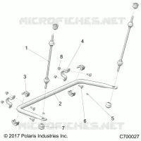 SUSPENSION, POSTERIORE STRUT STABILIZZATORE
