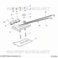 ENGINE, THROTTLE BODY AND VALVOLA COPERTURA