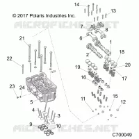 ENGINE, TESTA CILINDRO AND VALVES
