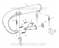 IMPIANTO DI SCARICO 500 0972764,  EUROPEAN 500 E972764,  500 SKS 0972564, EUROPE (4938393839C010)