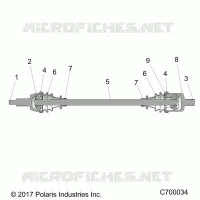 TRASMISSIONE, FRONT HALF SHAFT