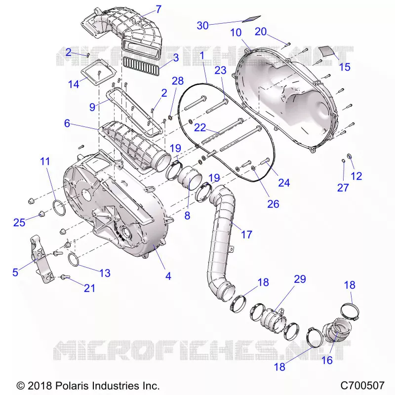 TRASMISSIONE, CLUTCH COVER AND DUCTING
