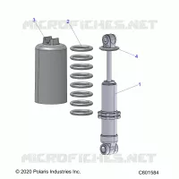 SUSPENSION, SHOCK ANTERIORE TRACK