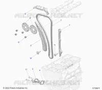 CAM CATENA AND TENSIONER